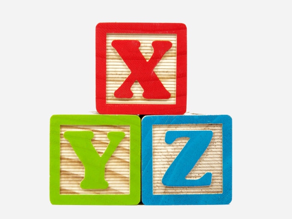 xyz字母创意画图片