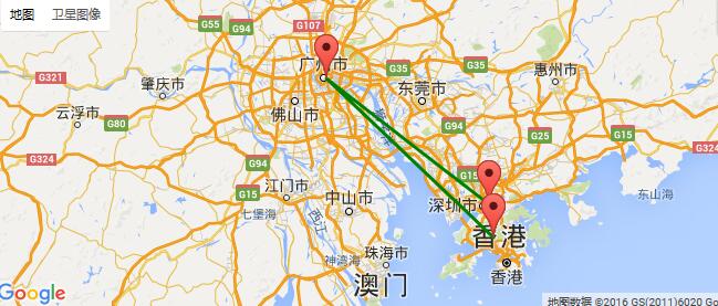 广东访香港服务器网络线路图